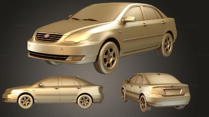 Vehicles (BYD F3 2016, CARS_0928) 3D models for cnc
